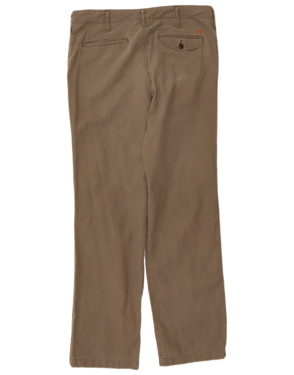 Pantaloni chino dritti da uomo Dockers W34 L34 in cotone grigio