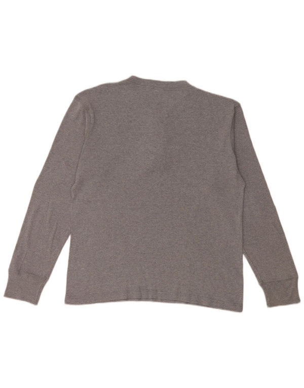 Levi's Uomo Top Manica Lunga Grande Cotone Grigio