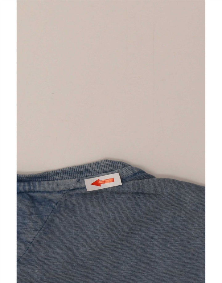 T-shirt da uomo Tommy Hilfiger Top grande in cotone blu