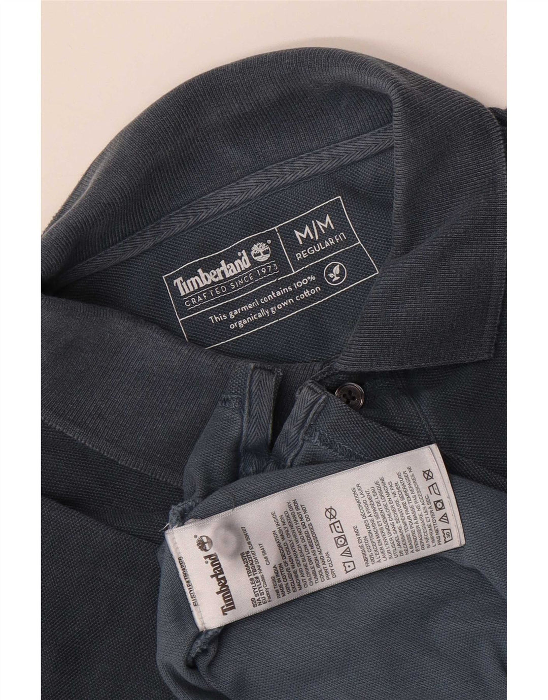 Polo Timberland da uomo vestibilità regolare in cotone blu navy medio