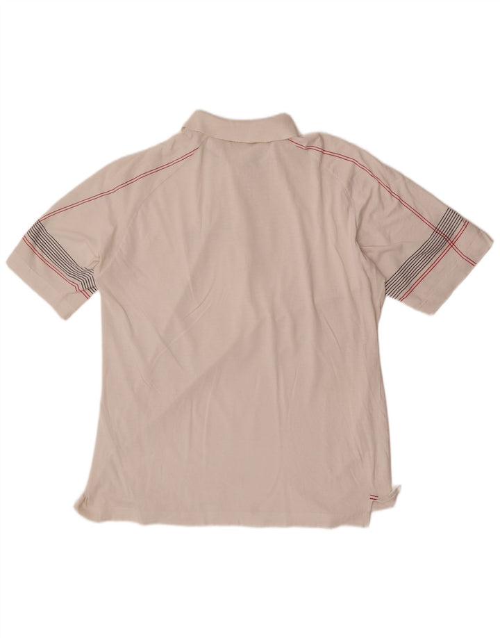Polo Uomo Sergio Tacchini Large in Cotone a Righe Bianche