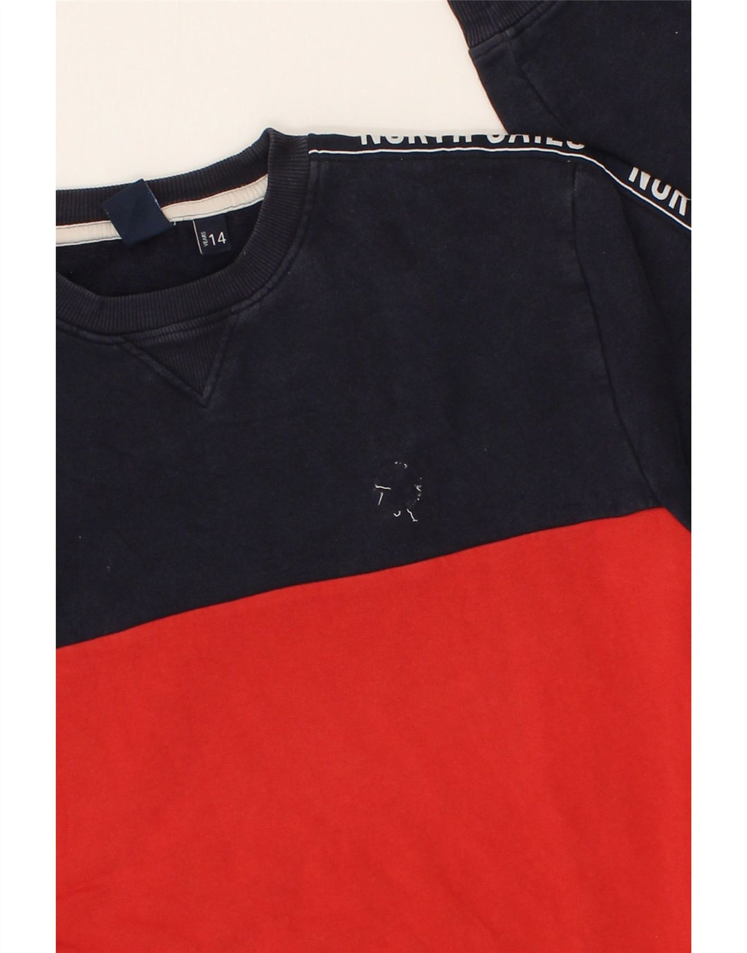 NORTH SAILS Boys Graphic Sweatshirt Jumper 13-14 Years  Navy Blue Vintage North Sails and Second-Hand North Sails from Messina Hembry 