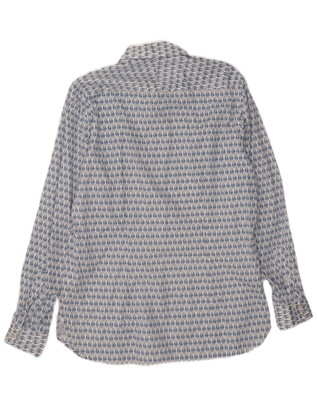 Camicia da uomo Ted Baker taglia 16 grande cotone floreale blu