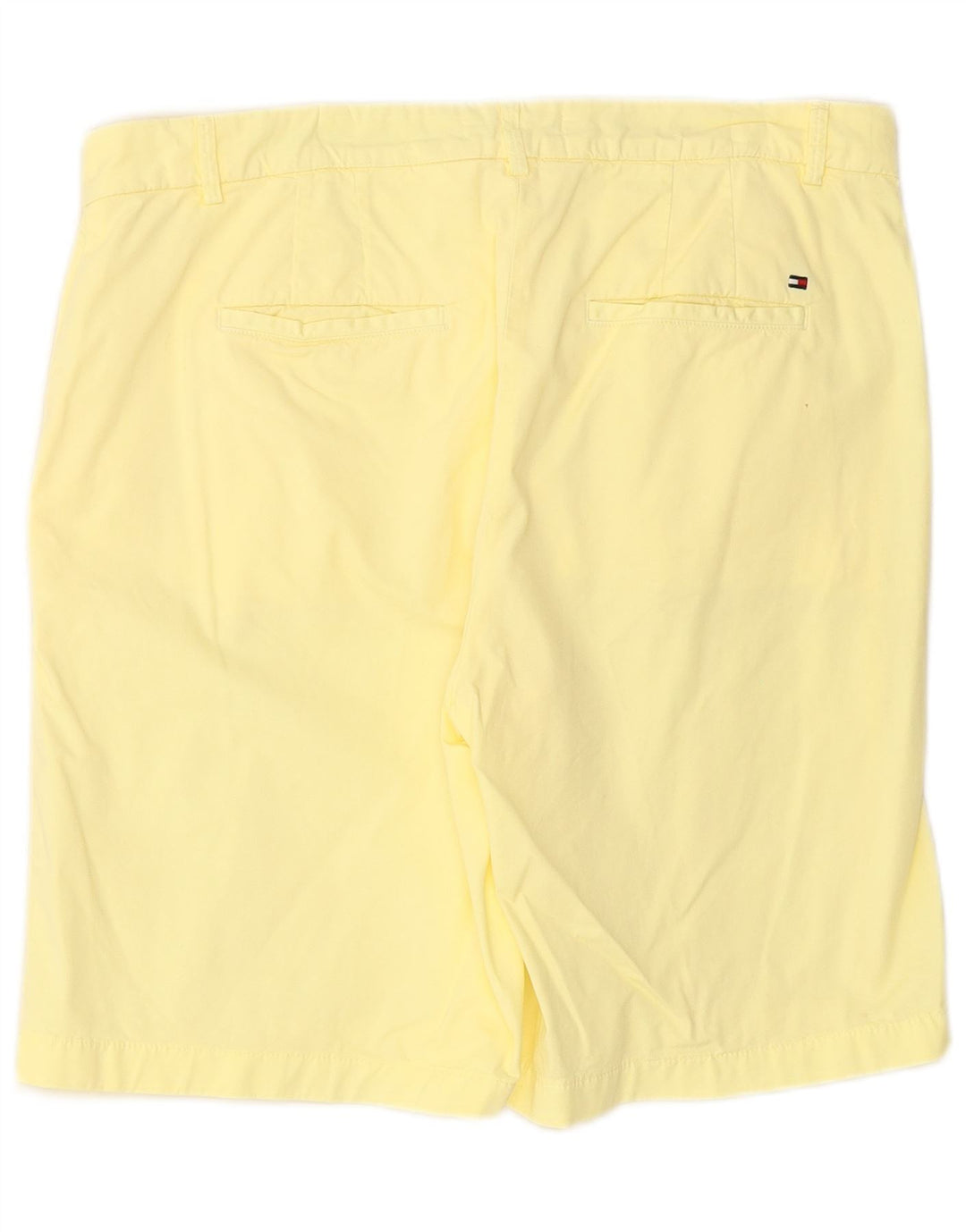 TOMMY HILFIGER Pantaloncini chino da donna UK 14 Large W34 Giallo