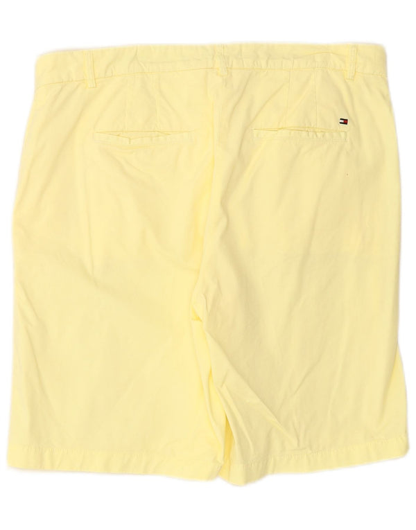TOMMY HILFIGER Pantaloncini chino da donna UK 14 Large W34 Giallo