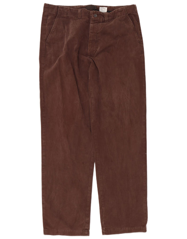 Pantaloni chino dritti da uomo Timberland W38 L34 cotone marrone