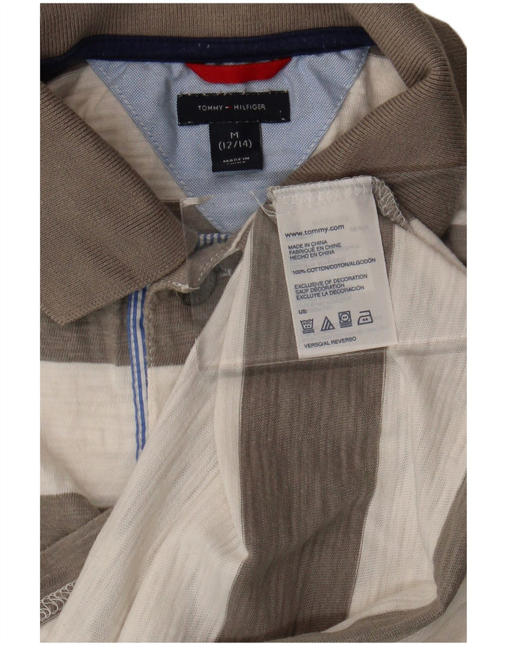 Polo da rugby per ragazzi Tommy Hilfiger 12-13 anni a righe grigio medio