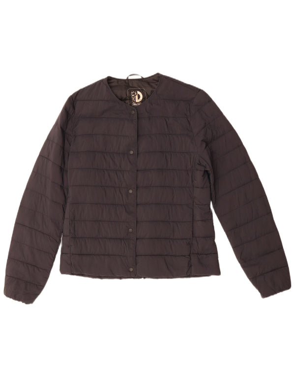 Giacca imbottita da donna Dack UK 10 piccola in nylon blu navy