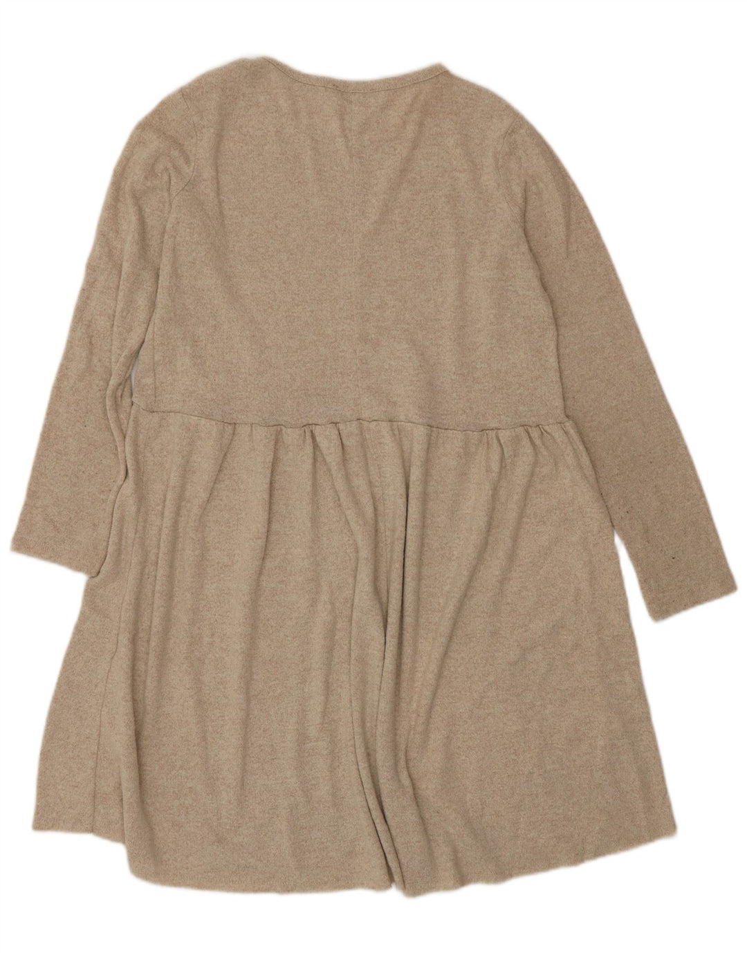 Abito maglione Zara da donna UK 10 piccolo poliestere beige