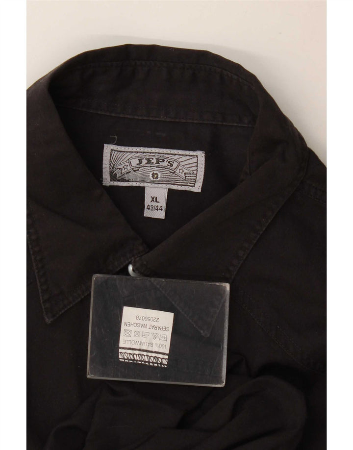 Camicia da uomo Jep taglia 43/44 XL cotone nero