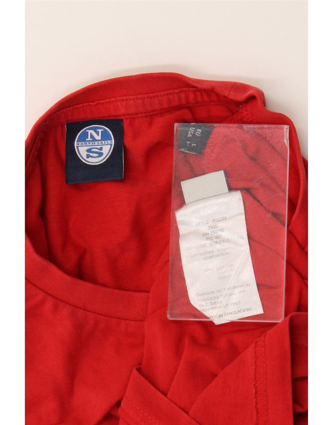T-shirt da uomo North Sails Top in cotone rosso medio