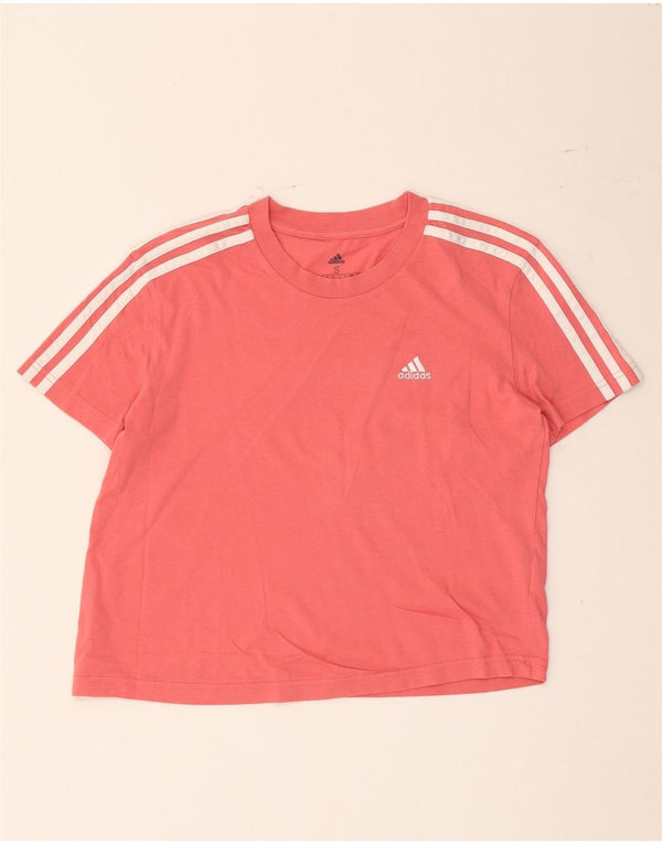 T-shirt da donna Adidas Top UK 8/10 piccola in cotone rosa