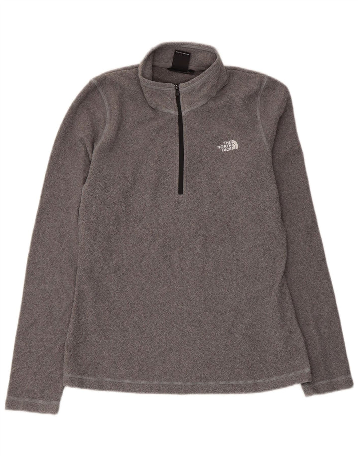 Maglione in pile da donna con collo con zip The North Face UK 10 piccolo poliestere grigio