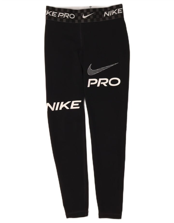 Leggings Nike Dri Fit Graphic Crop da donna UK 8 Small neri