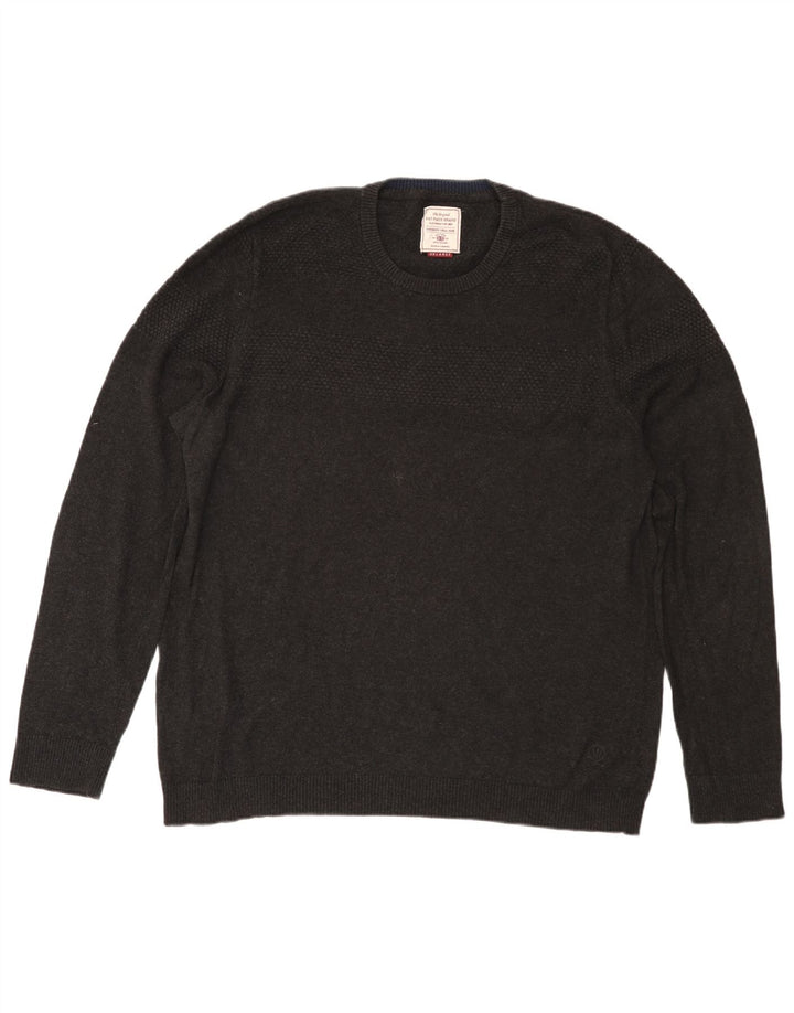 Maglione maglione girocollo da uomo Fat Face 2XL cotone grigio
