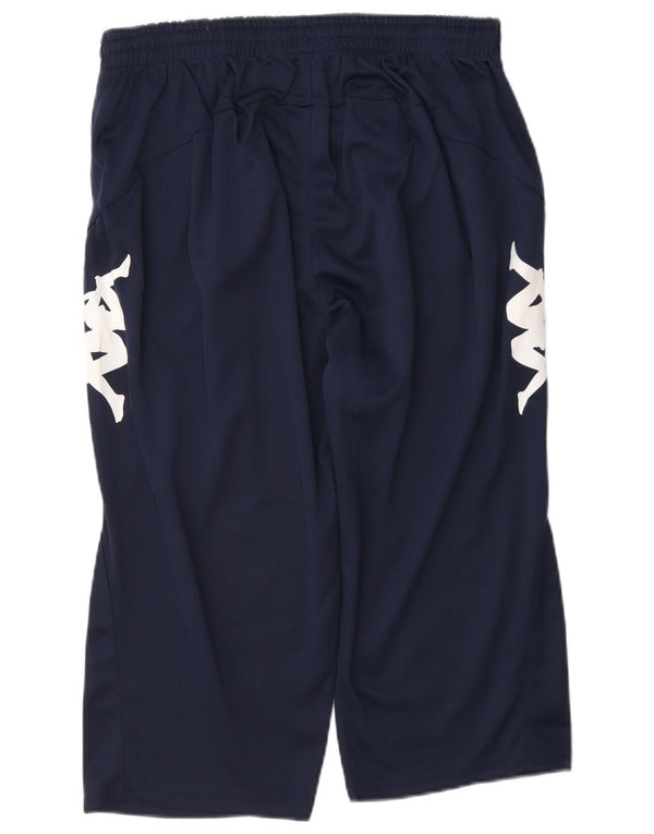 Pantaloncini sportivi da uomo Kappa Graphic Bermuda XL blu navy in poliestere