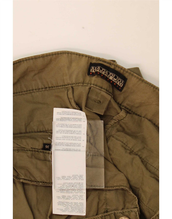 Pantaloncini cargo da uomo Napapijri W36 grandi in cotone kaki