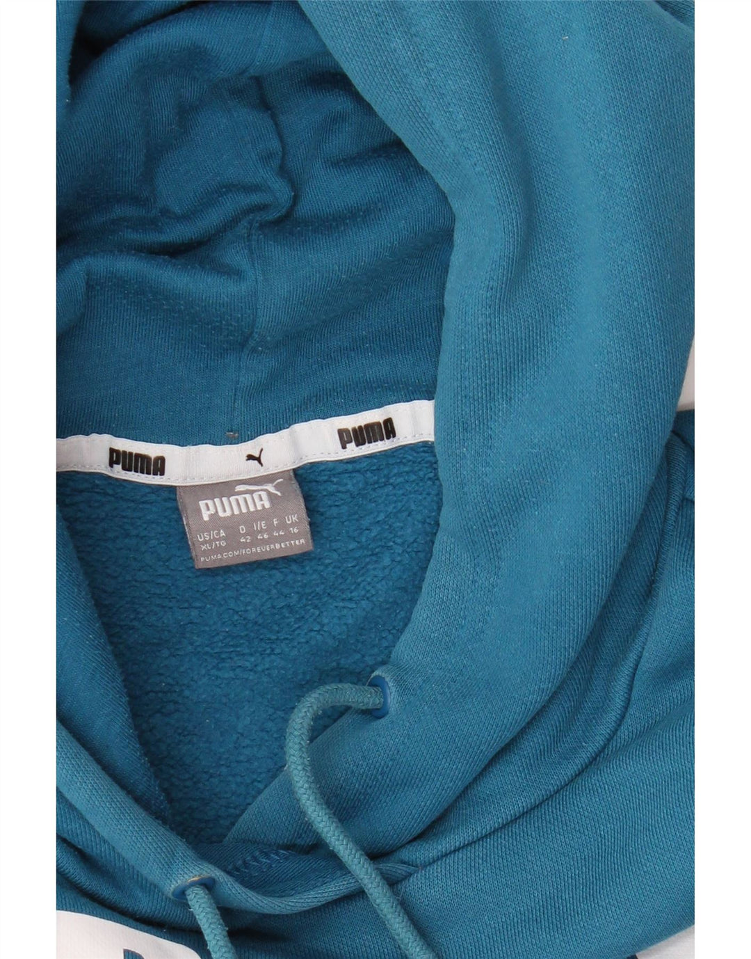 Felpa con cappuccio grafica da donna Puma UK 16 grande blu