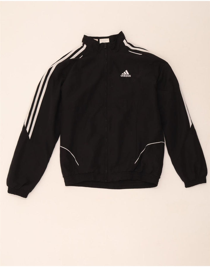 Giacca Top della tuta da ragazzo Adidas 13-14 anni in poliestere nero