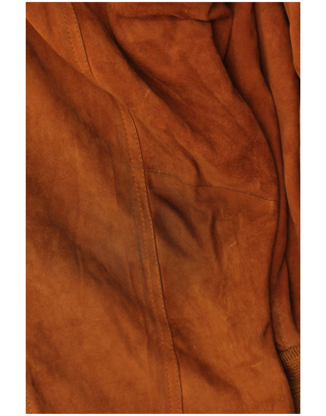 Giubbotto bomber vintage in pelle scamosciata da uomo IT 52 XL in pelle marrone