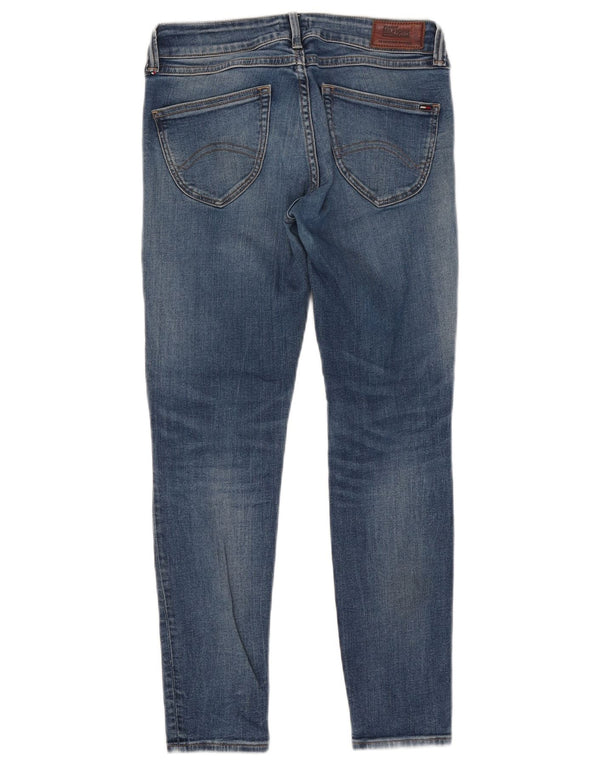 Jeans skinny a vita bassa da donna Tommy Hilfiger W27 L25 cotone blu