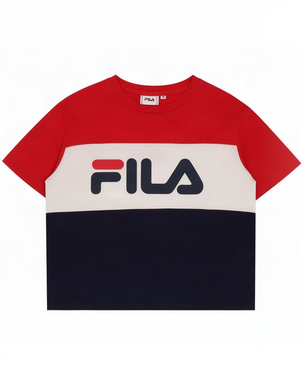 Maglietta grafica da donna Fila Top UK 14 Medium multicolore Colourblock