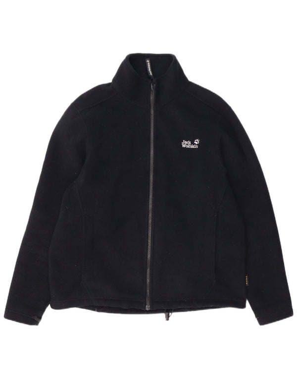 Jack Wolfskin Mens Liner Fleece Jacket UK 40 Large Navy Blue Polyester