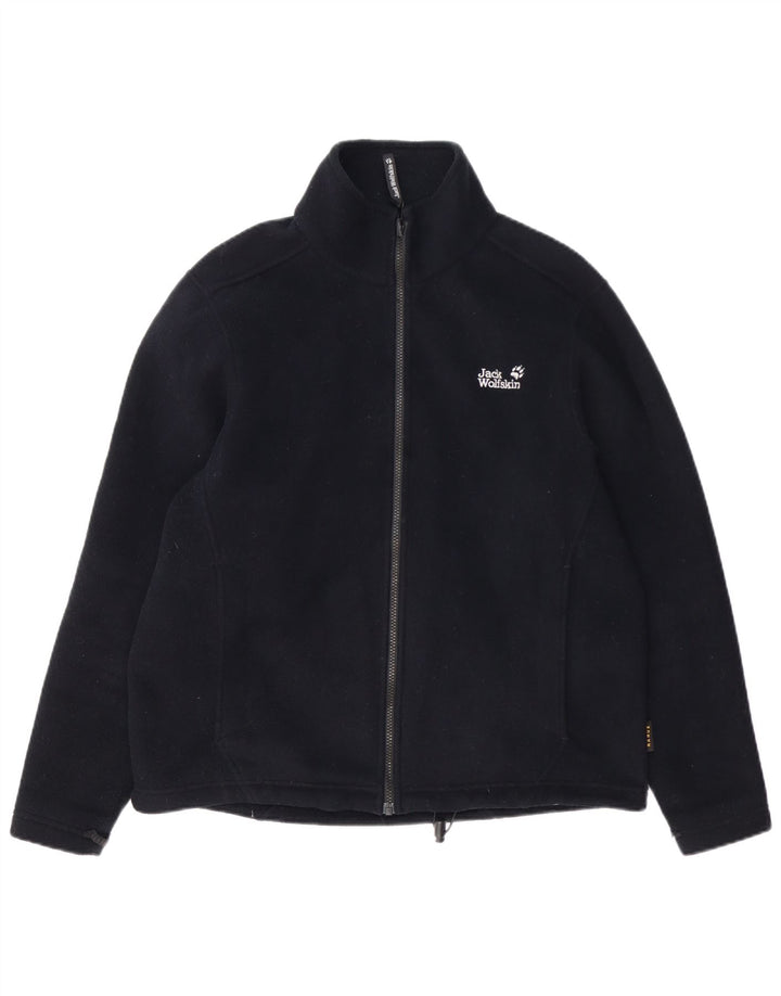 Giacca in pile foderata da uomo Jack Wolfskin UK 40 grande poliestere blu navy
