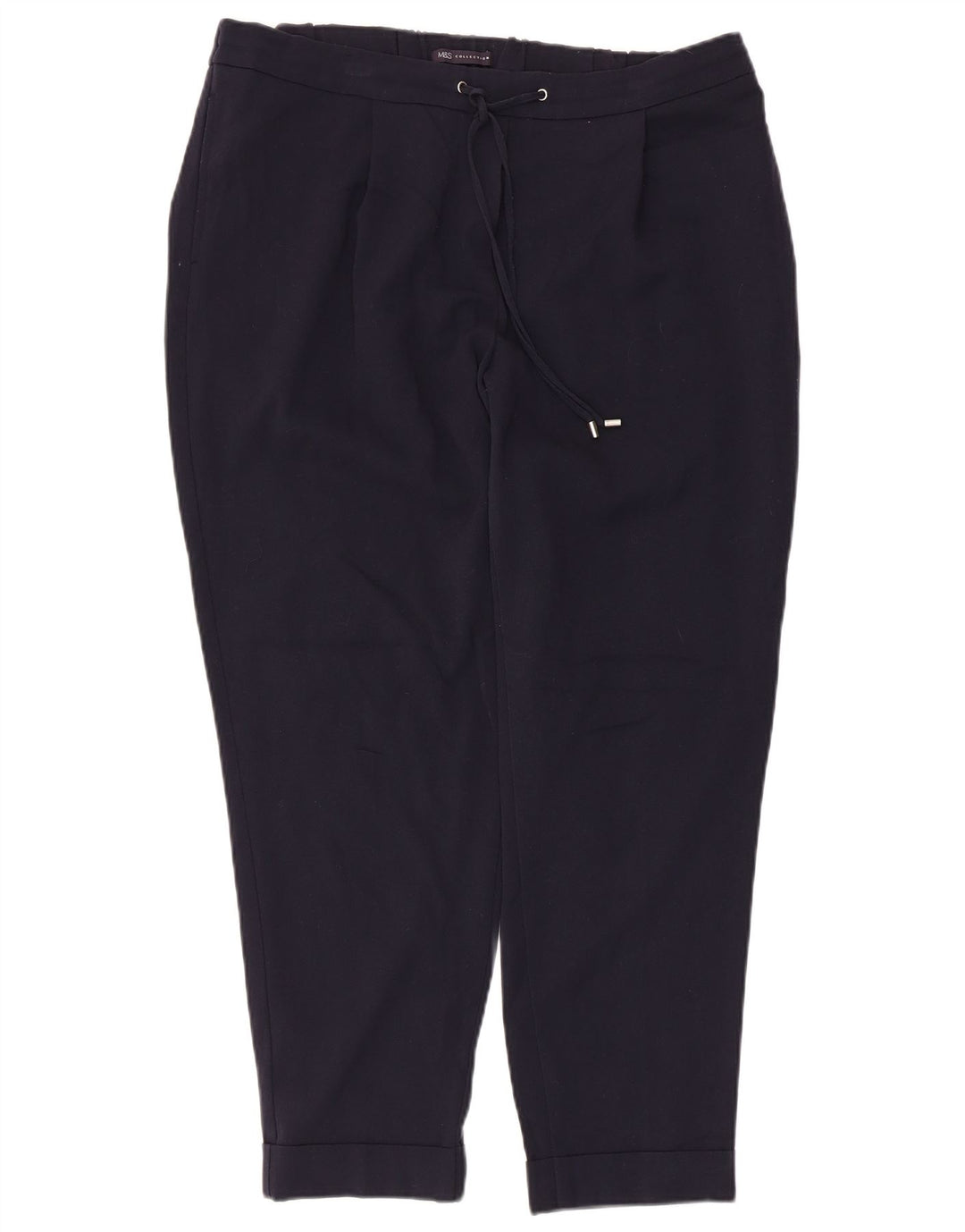 Pantaloni casual da donna Marks & Spencer US 16 Large W36 L26 Blu Navy