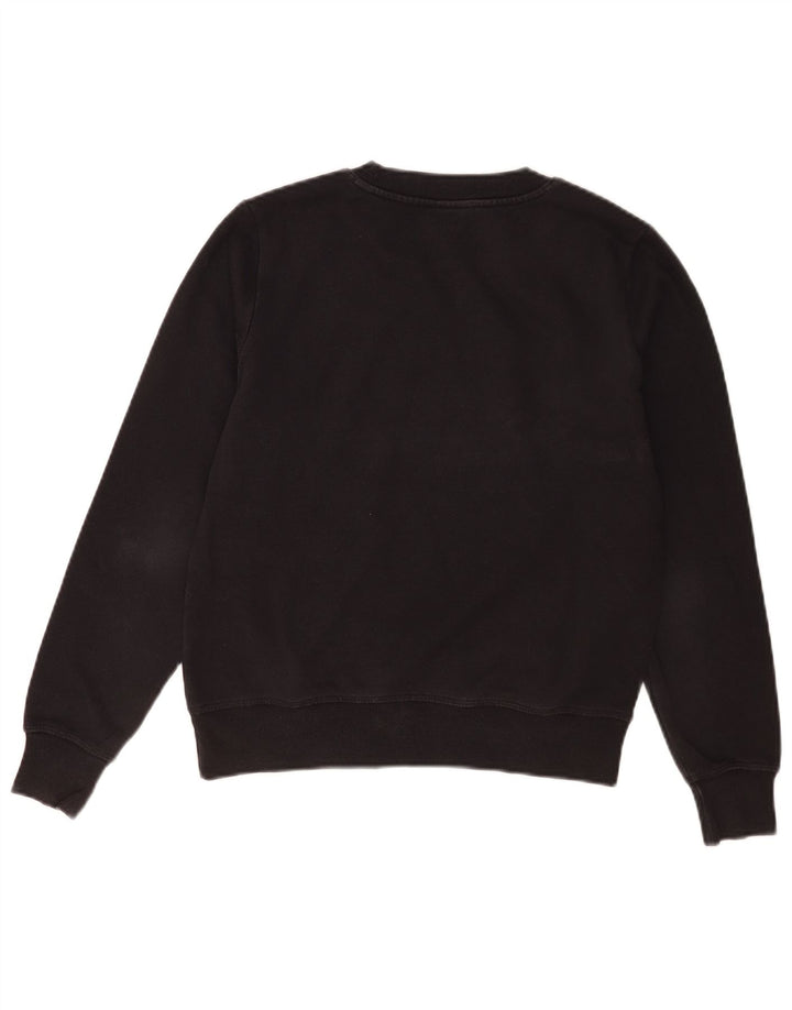 Felpa oversize con grafica da donna Champion, maglione UK 10, piccola, nera
