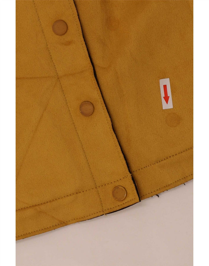 Giubbotto bomber corto da donna Zara UK 16 grande giallo poliestere