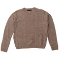 Maglione girocollo oversize da donna Zara UK 10 piccolo acrilico grigio
