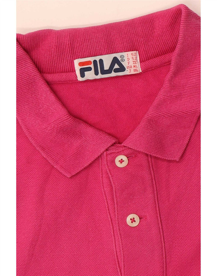 Polo da uomo Fila IT 52 Large Rosa