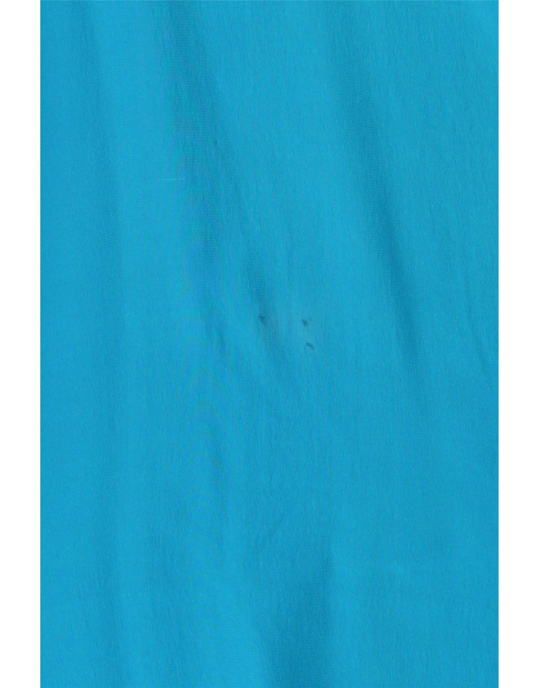 Camicetta senza maniche corta da donna vintage UK 14 Seta blu medio