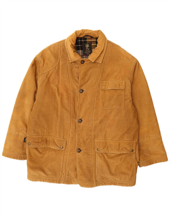 Giacca a vento in velluto a coste da uomo Fay UK 38 Cotone beige medio