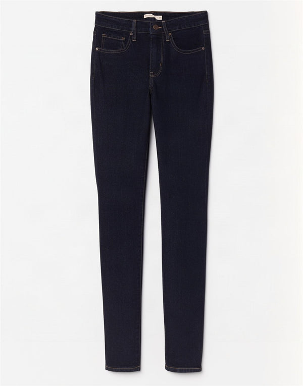 Jeans skinny a vita alta Levi's 721 da donna W25 L30 cotone blu navy