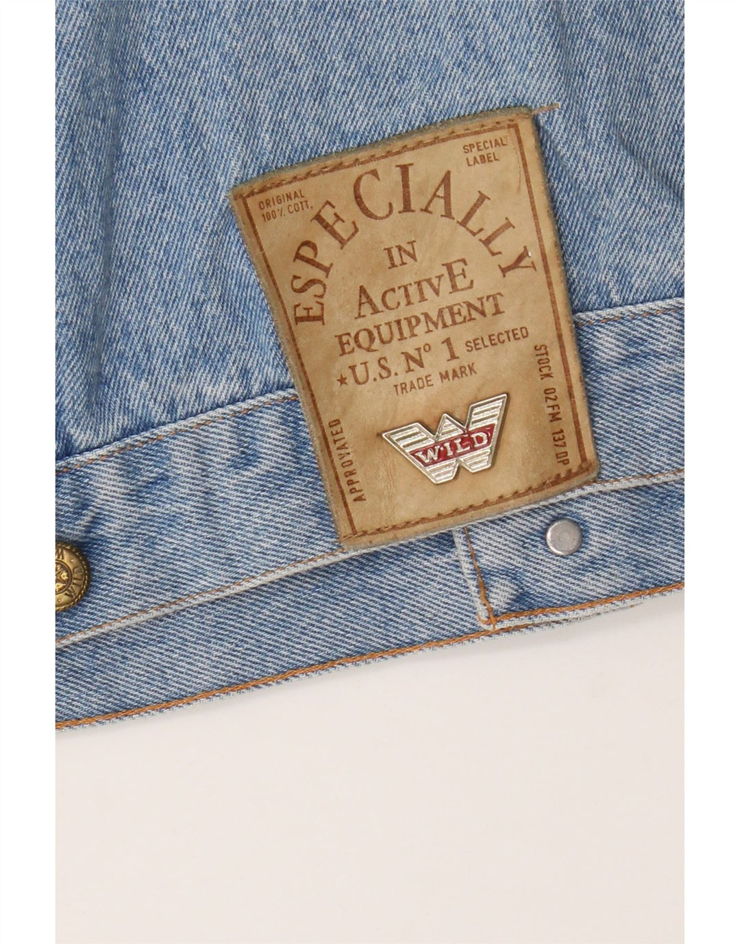 Giacca di jeans da donna Wild UK 14 Cotone blu medio