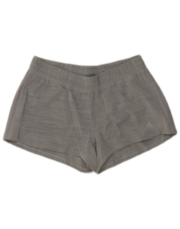 Pantaloncini sportivi Adidas da donna UK 12/14 Poliestere gessato grigio medio