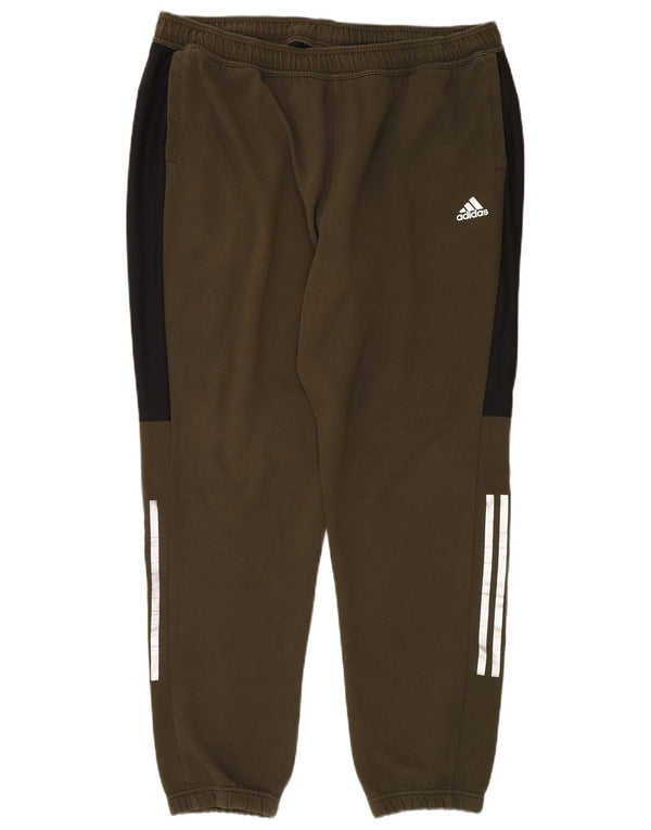 Pantaloni da tuta da uomo ADIDAS Joggers 2XL Poliestere color block kaki