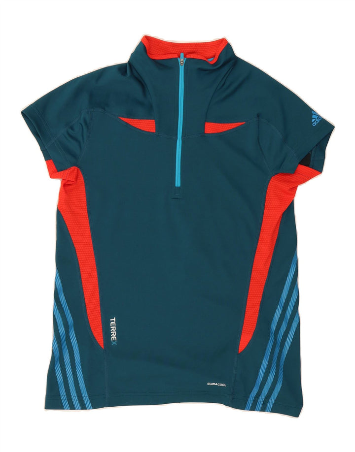 ADIDAS Womens Climacool Pullover Tracksuit Top UK 14 Medium  Navy Blue Vintage Adidas and Second-Hand Adidas from Messina Hembry 