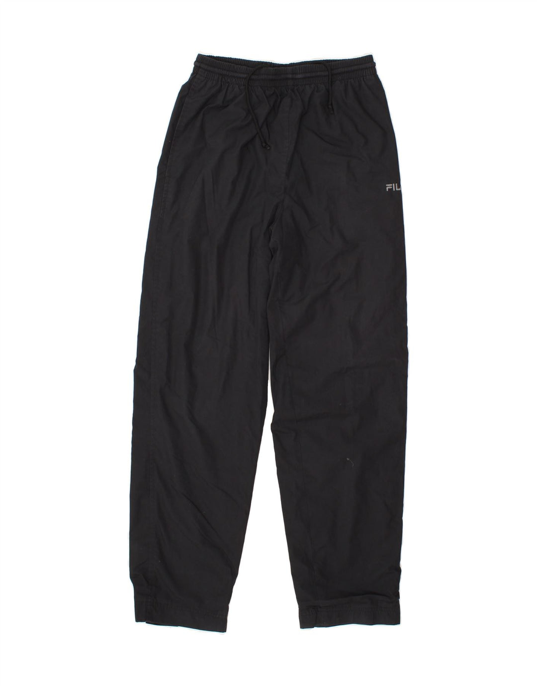 FILA Mens Tracksuit Trousers Joggers Small  Black Polyester Vintage Fila and Second-Hand Fila from Messina Hembry 