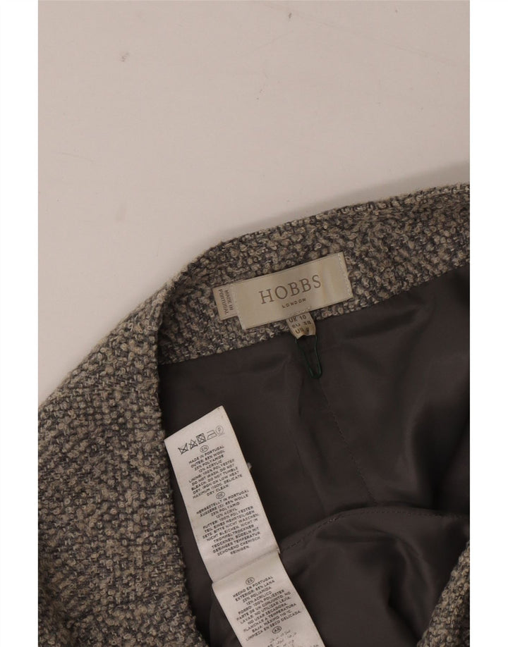 Gonna a tubino da donna HOBBS UK 10 piccola W28 lana grigia