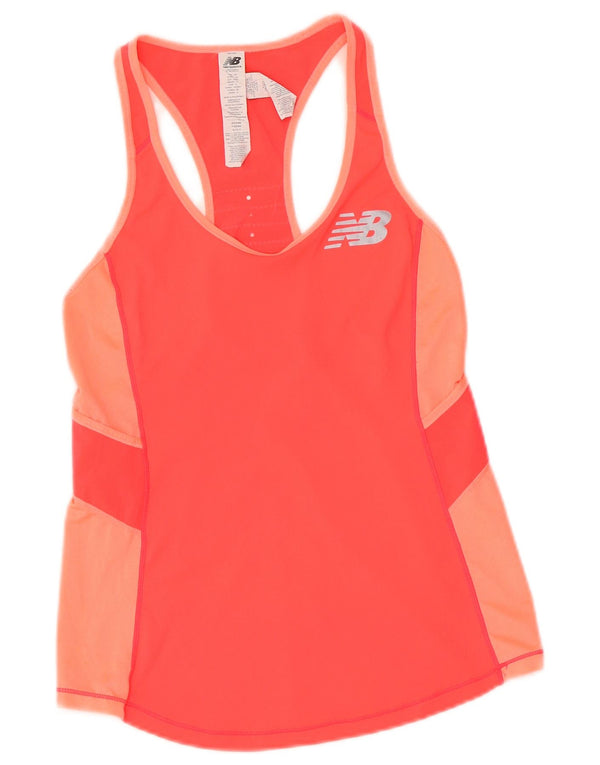 Canotta da donna New Balance UK 4 XS Poliestere color block rosa