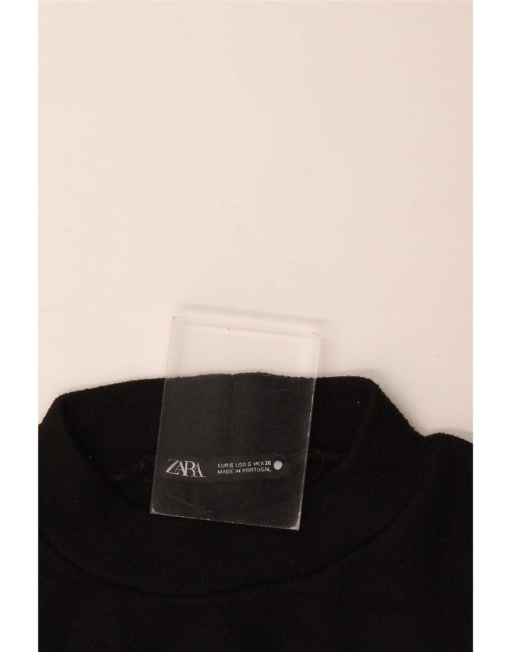 Top corto in camicetta corta da donna Zara UK 10 piccolo nero