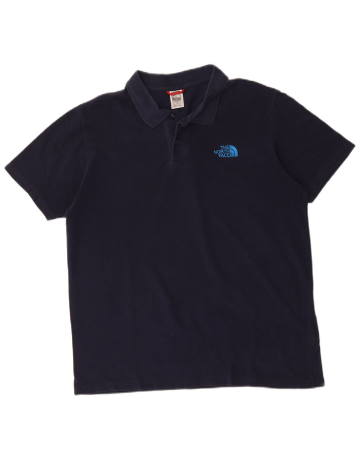 Polo da uomo The North Face grande in cotone blu navy