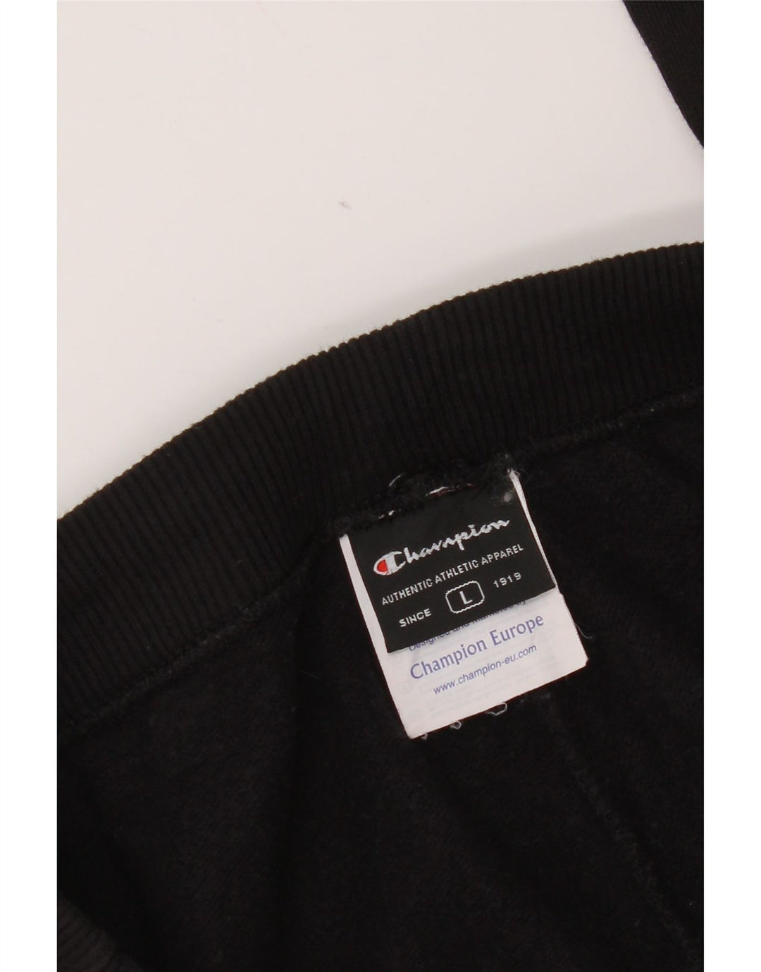 Pantaloni da tuta da uomo Champion grandi in cotone nero