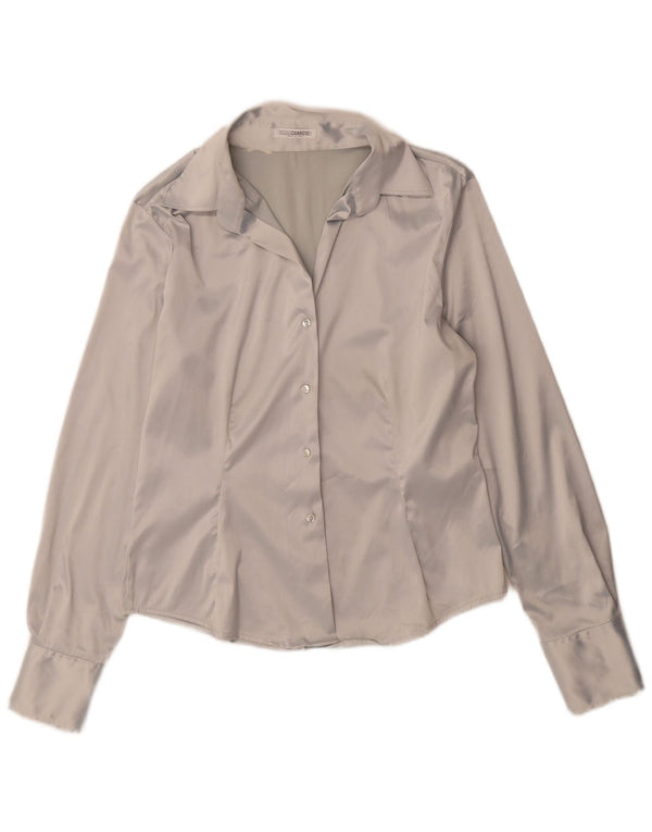 Camicetta camicia da donna Naracamicie UK 12 poliestere argento medio