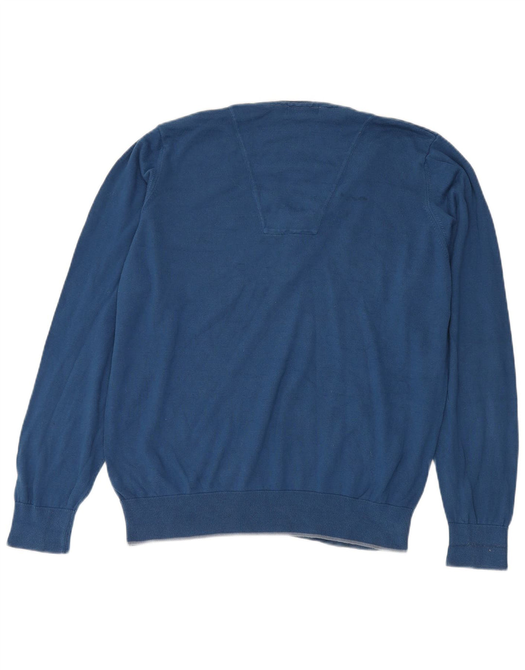 Maglione da uomo con scollo a V autografo Marks & Spencer grande blu