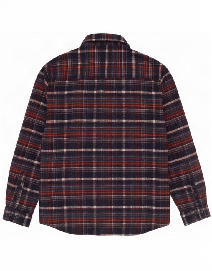 Paul Galvin Mens Flannel Shirt Medium Multicoloured Check Polyester