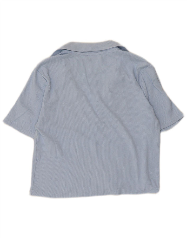 Polo corta da donna Zara UK 14 grande blu